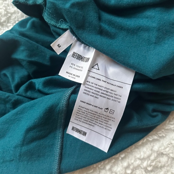 Reformation ZION skater HALTER dress backless with pockets size M - Picture 4 of 5